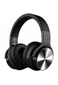 Silensys E7 PRO Active Noise Cancelling Headphones Bluetooth Headphones with Microphone Deep Bass Wireless Headphones Over Ear, Comfortable Fit, 30H Playtime for TV/Computer/Cellphone, Black