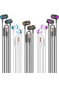 Wired Earbuds 5 Pack, Earbuds Headphones with Microphone, Earphones with Heavy Bass Stereo Noise Blocking, Compatible with iPhone and Android Devices, iPad, MP3, Fits All 3.5mm Interface Devices